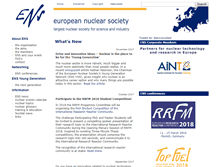 Tablet Screenshot of euronuclear.org